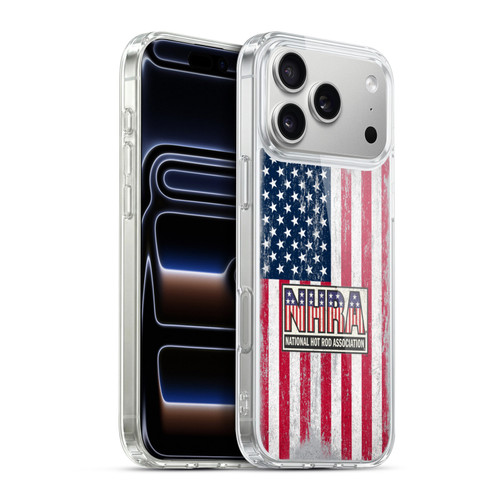 National Hot Rod Association Graphics US Flag Soft Gel Case for Apple iPhone 17 Pro Max
