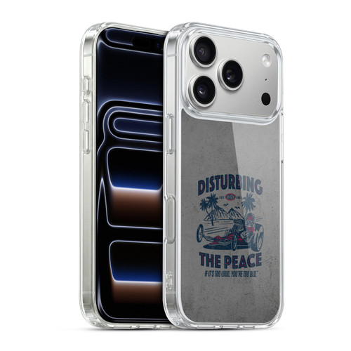 National Hot Rod Association Graphics Drag Peace Soft Gel Case for Apple iPhone 17 Pro