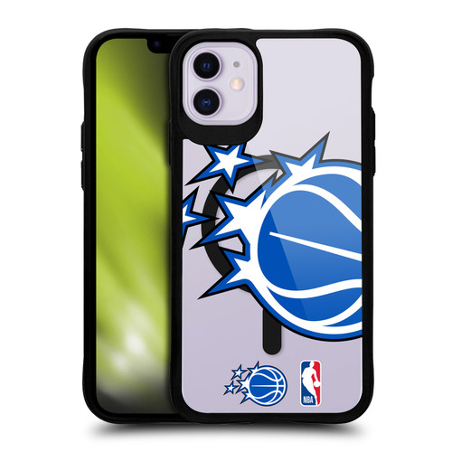 NBA Orlando Magic Logo Oversized Ball BLACK SHOCKPROOF BUMPER CASE COMPATIBLE WITH Apple iPhone 11 & MAGSAFE