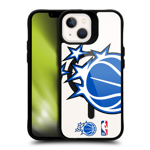 NBA Orlando Magic Logo Oversized Ball BLACK SHOCKPROOF BUMPER CASE COMPATIBLE WITH Apple iPhone 13 & MAGSAFE