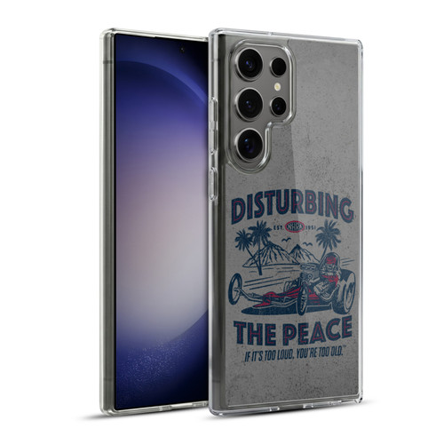 National Hot Rod Association Graphics Drag Peace Soft Gel Case for Samsung Galaxy S23 Ultra 5G & MagSafe