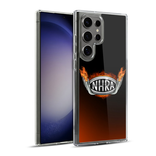 National Hot Rod Association Graphics Fire Logo Soft Gel Case for Samsung Galaxy S23 Ultra 5G & MagSafe