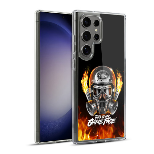 National Hot Rod Association Graphics Game Face Helmet Soft Gel Case for Samsung Galaxy S23 Ultra 5G & MagSafe