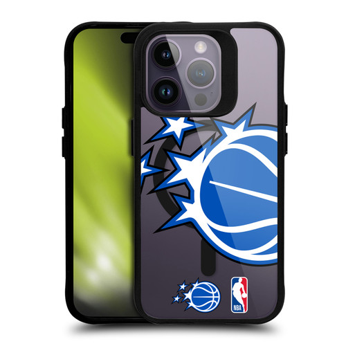 NBA Orlando Magic Logo Oversized Ball BLACK SHOCKPROOF BUMPER CASE COMPATIBLE WITH Apple iPhone 14 Pro & MAGSAFE