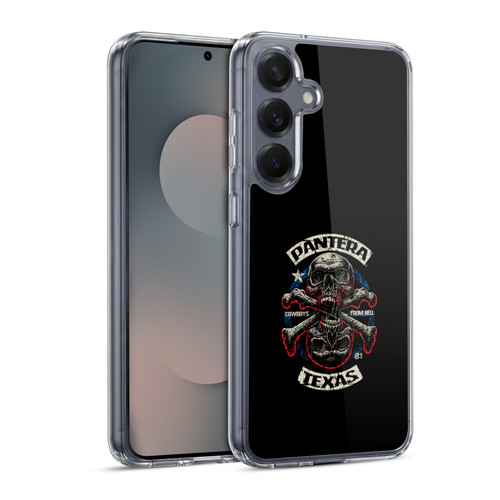 Pantera Art Double Cross Soft Gel Case for Samsung Galaxy S25 & MagSafe