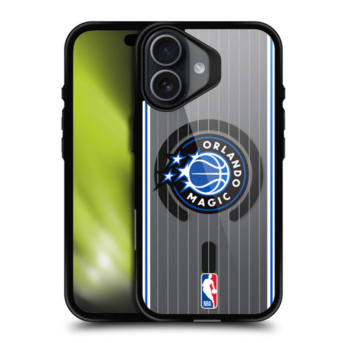 NBA Orlando Magic Logo Black Design Text BLACK SHOCKPROOF BUMPER CASE COMPATIBLE WITH Apple iPhone 17 & MAGSAFE