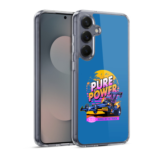 National Hot Rod Association Graphics Pure Power Soft Gel Case for Samsung Galaxy S25 & MagSafe