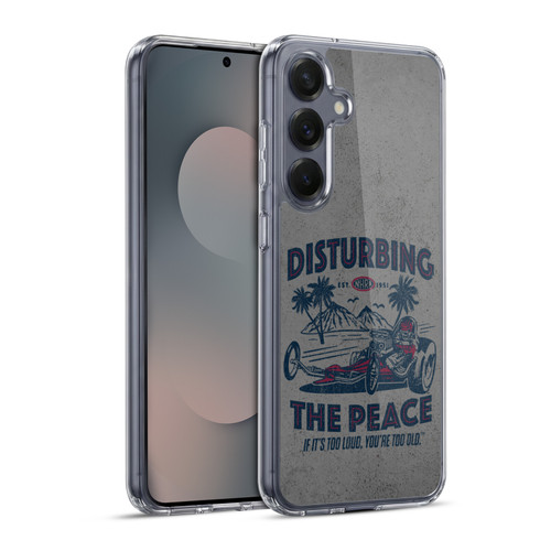 National Hot Rod Association Graphics Drag Peace Soft Gel Case for Samsung Galaxy S25+ & MagSafe