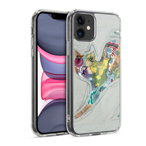 Wyanne Cat Abstract Kitty 2 Soft Gel Case for Apple iPhone 11