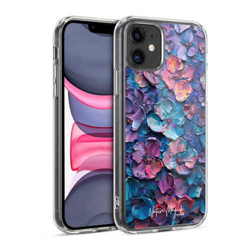 Nature Magick Paint Blobs Blue Soft Gel Case for Apple iPhone 11