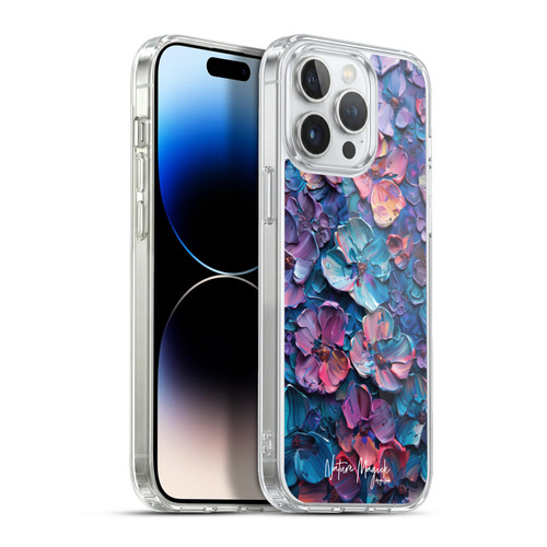 Nature Magick Paint Blobs Blue Soft Gel Case for Apple iPhone 13 Pro Max & MagSafe