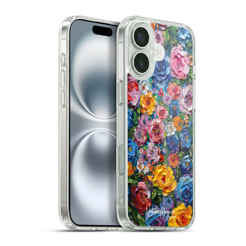 Nature Magick Paint Blobs Buds Soft Gel Case for Apple iPhone 16 Plus & MagSafe