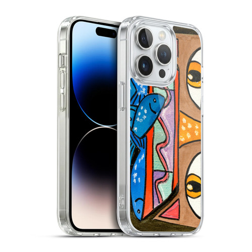 Wyanne Cat Kitty With Fish Bowl Hat Soft Gel Case for Apple iPhone 14 Pro & MagSafe