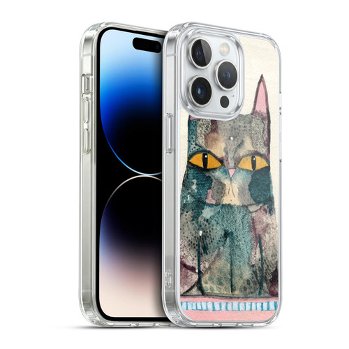 Wyanne Cat Kitty Painting Soft Gel Case for Apple iPhone 14 Pro & MagSafe
