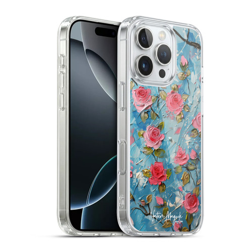 Nature Magick Paint Blobs Roses Soft Gel Case for Apple iPhone 16 Pro & MagSafe