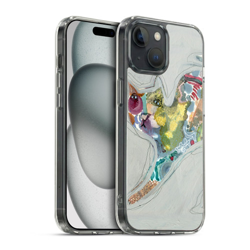 Wyanne Cat Abstract Kitty 2 Soft Gel Case for Apple iPhone 15 & MagSafe