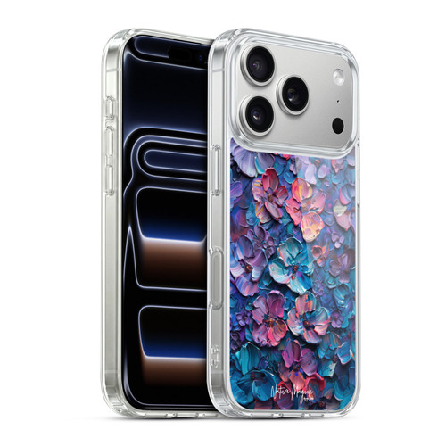 Nature Magick Paint Blobs Blue Soft Gel Case for Apple iPhone 17 Pro