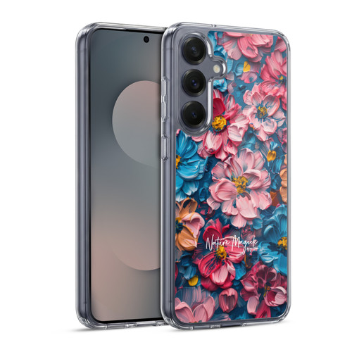 Nature Magick Paint Blobs Elegant Soft Gel Case for Samsung Galaxy S25 & MagSafe