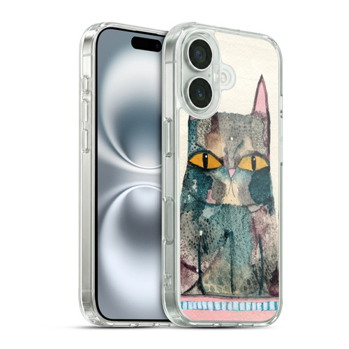 Wyanne Cat Kitty Painting Soft Gel Case for Apple iPhone 16 & MagSafe