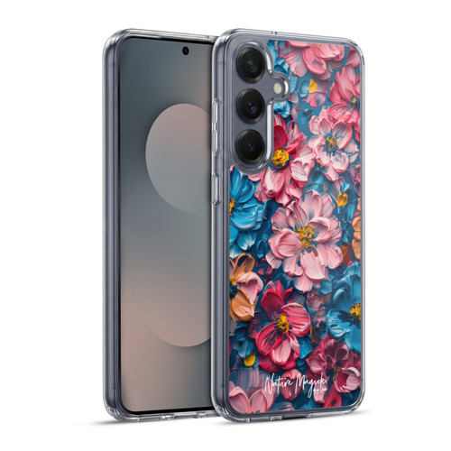 Nature Magick Paint Blobs Elegant Soft Gel Case for Samsung Galaxy S25+ & MagSafe