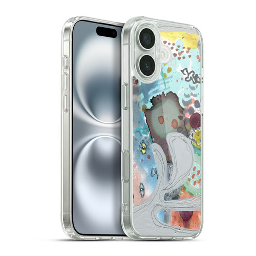Wyanne Cat Abstract Kitty Soft Gel Case for Apple iPhone 16 Plus & MagSafe