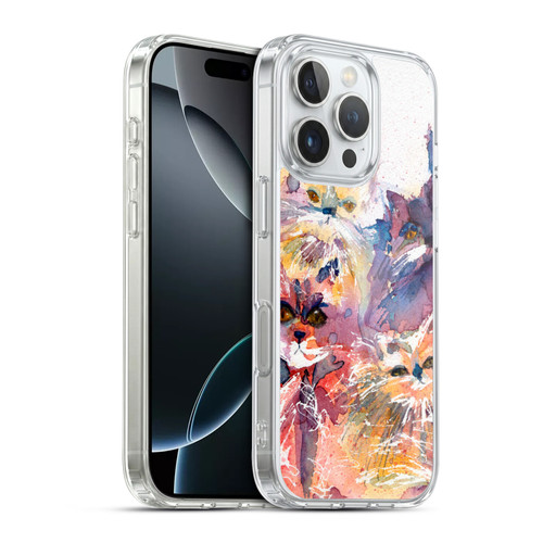 Wyanne Cat Four Kitties Soft Gel Case for Apple iPhone 16 Pro & MagSafe