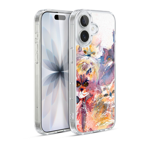 Wyanne Cat Four Kitties Soft Gel Case for Apple iPhone 17