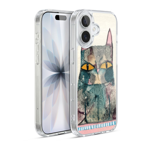 Wyanne Cat Kitty Painting Soft Gel Case for Apple iPhone 17