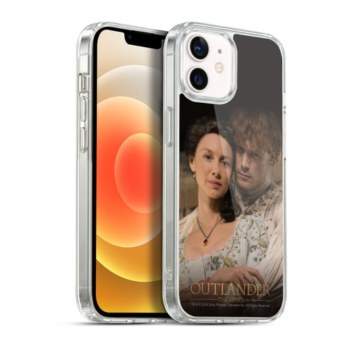 Outlander Season 4 Art Claire Jamie Embrace Soft Gel Case for Apple iPhone 12 / iPhone 12 Pro & MagSafe