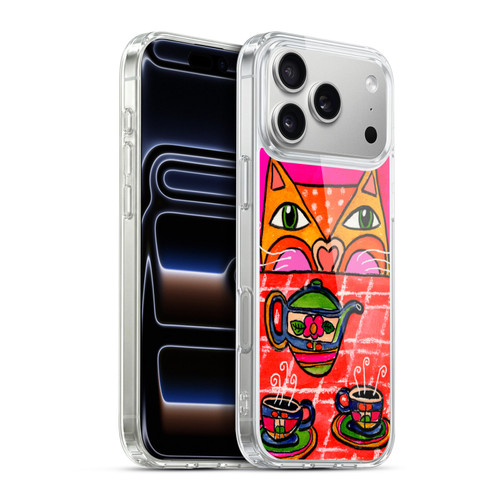 Wyanne Cat Uninvited Guest For Tea Soft Gel Case for Apple iPhone 17 Pro Max