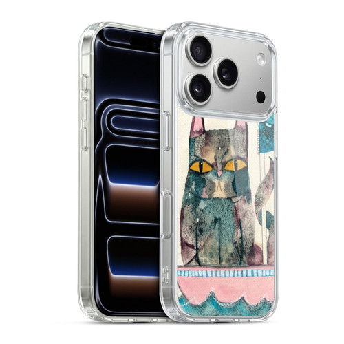 Wyanne Cat Kitty Painting Soft Gel Case for Apple iPhone 17 Pro