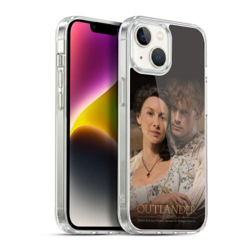 Outlander Season 4 Art Claire Jamie Embrace Soft Gel Case for Apple iPhone 14
