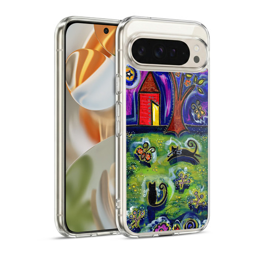 Wyanne Cat Barnyard Kitties At Midnight Soft Gel Case for Google Pixel 9 / Pixel 9 Pro