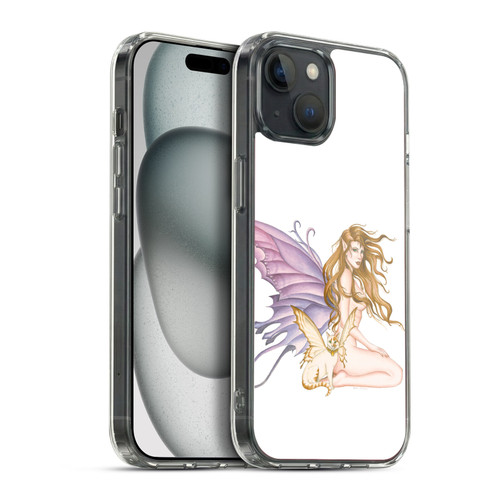 Nene Thomas Fairies Amber With Fairy Cat Soft Gel Case for Apple iPhone 15 Plus & MagSafe