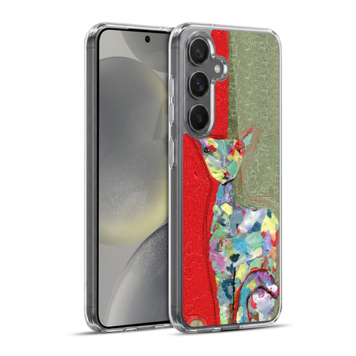 Wyanne Cat Three Cent Attitude Soft Gel Case for Samsung Galaxy S24+ 5G & MagSafe