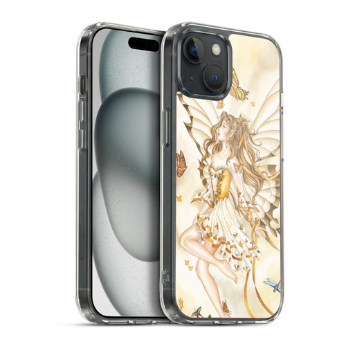 Nene Thomas Fairies Rhapsody In Gold Butterflies Soft Gel Case for Apple iPhone 15 Plus & MagSafe