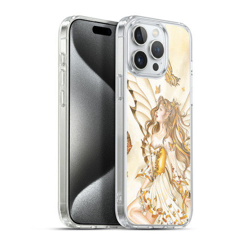 Nene Thomas Fairies Rhapsody In Gold Butterflies Soft Gel Case for Apple iPhone 15 Pro Max & MagSafe