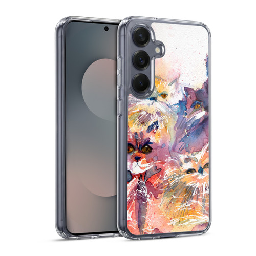 Wyanne Cat Four Kitties Soft Gel Case for Samsung Galaxy S25 & MagSafe