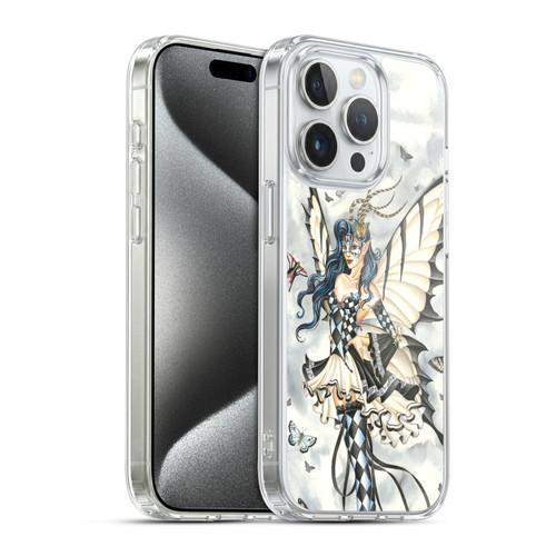 Nene Thomas Fairies Symphony In Black And White Soft Gel Case for Apple iPhone 15 Pro & MagSafe