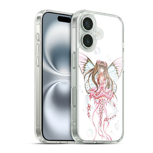 Nene Thomas Fairies Champagne Anime Pink Soft Gel Case for Apple iPhone 16 & MagSafe