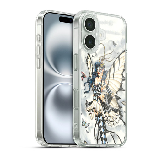 Nene Thomas Fairies Symphony In Black And White Soft Gel Case for Apple iPhone 16 & MagSafe