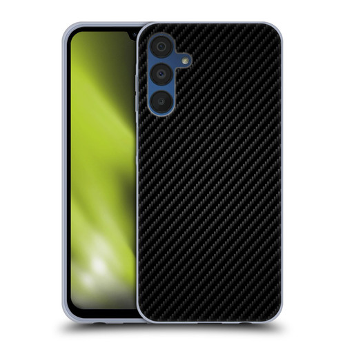 Alyn Spiller Carbon Fiber Plain Soft Gel Case for Samsung Galaxy A15 & MagSafe