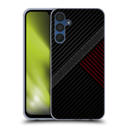 Alyn Spiller Carbon Fiber Stitch Soft Gel Case for Samsung Galaxy A15 & MagSafe