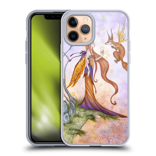 Amy Brown Lovely Fairies Cliffside Talks Soft Gel Case for Apple iPhone 11 Pro & MagSafe