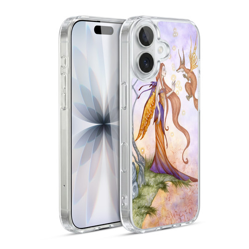 Amy Brown Lovely Fairies Cliffside Talks Soft Gel Case for Apple iPhone 17