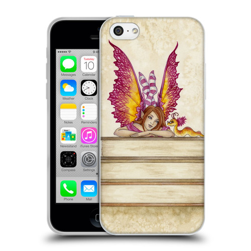 Amy Brown Lovely Fairies Pink Pixie Soft Gel Case for Apple iPhone 5c