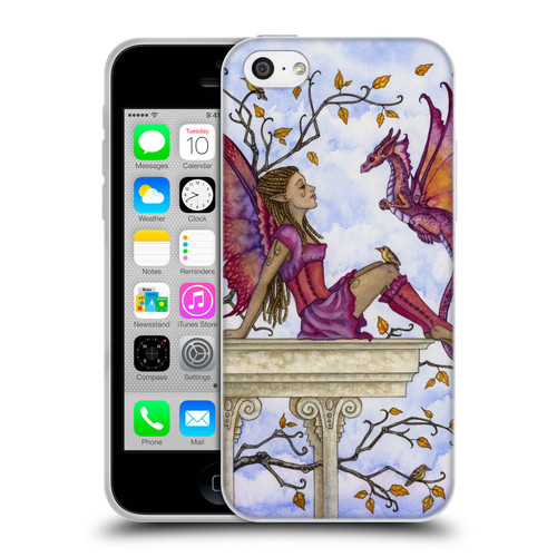 Amy Brown Lovely Fairies Purple Pixie Soft Gel Case for Apple iPhone 5c
