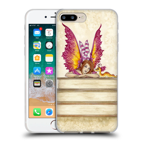 Amy Brown Lovely Fairies Pink Pixie Soft Gel Case for Apple iPhone 7 Plus / 8 Plus & MagSafe