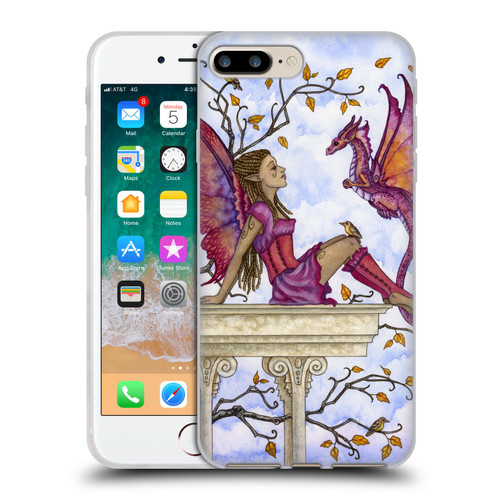 Amy Brown Lovely Fairies Purple Pixie Soft Gel Case for Apple iPhone 7 Plus / 8 Plus & MagSafe