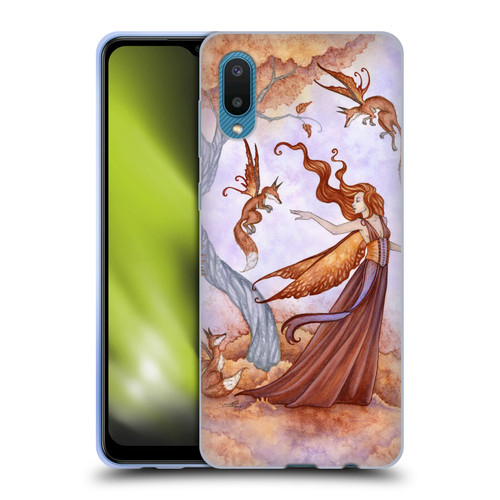 Amy Brown Lovely Fairies Autumn Companion Soft Gel Case for Samsung Galaxy A02/M02 (2021)